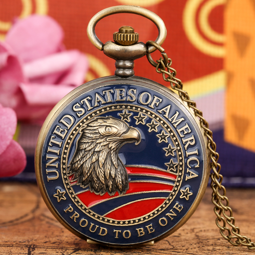 Best Collectible Vintage Watches - Vintage United States Eagle Pattern Chain