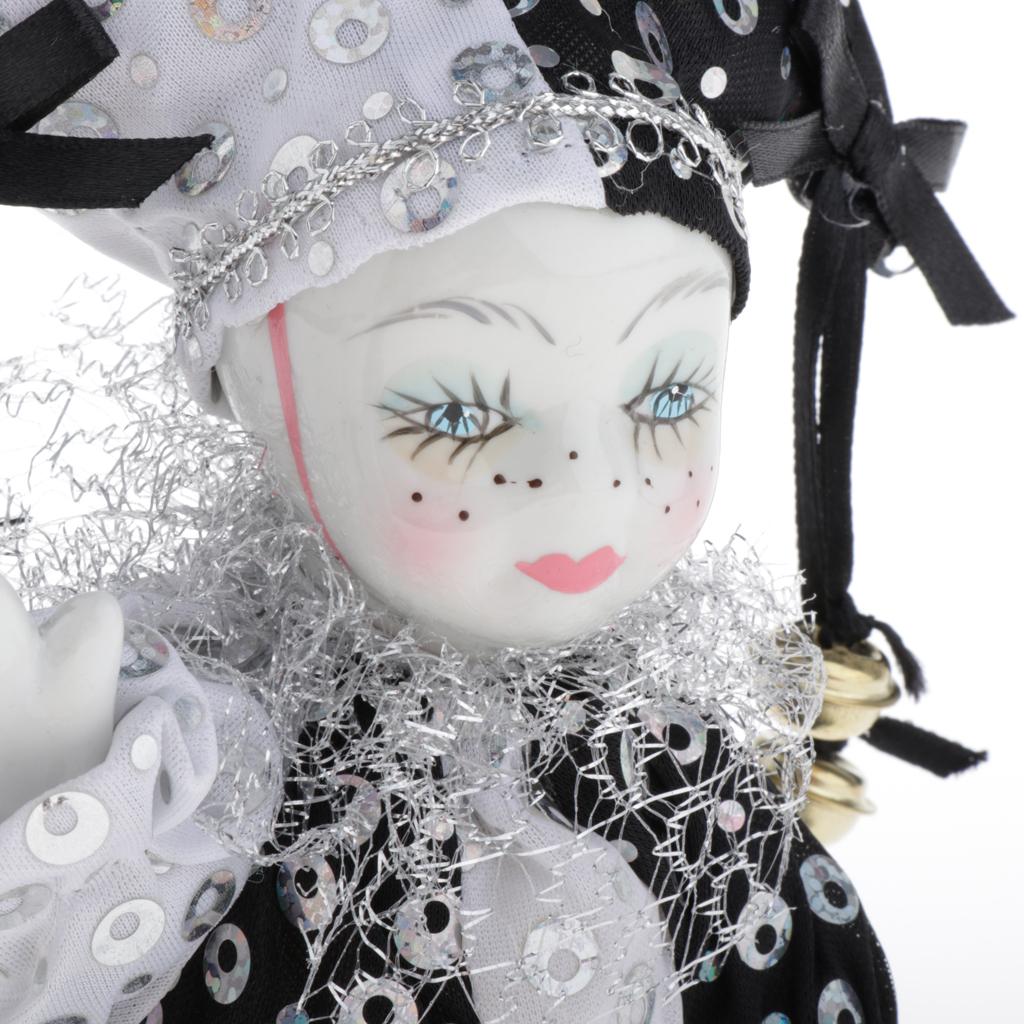 Vintage Collectible Porcelain Dolls - Porcelain Doll Clown Collectible Vintage Ceramic