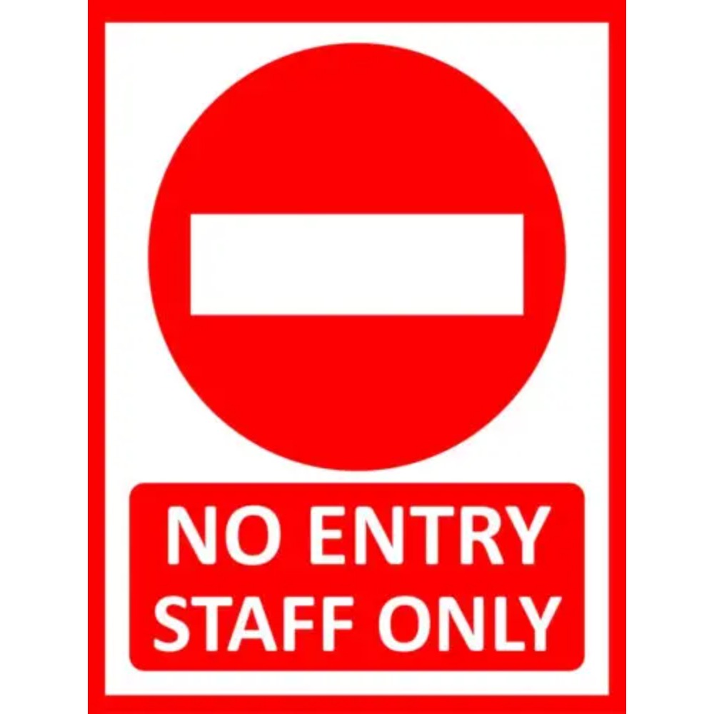 Vintage Collectible Plates - （2D Tin painting）Vintage “No Entry Staff