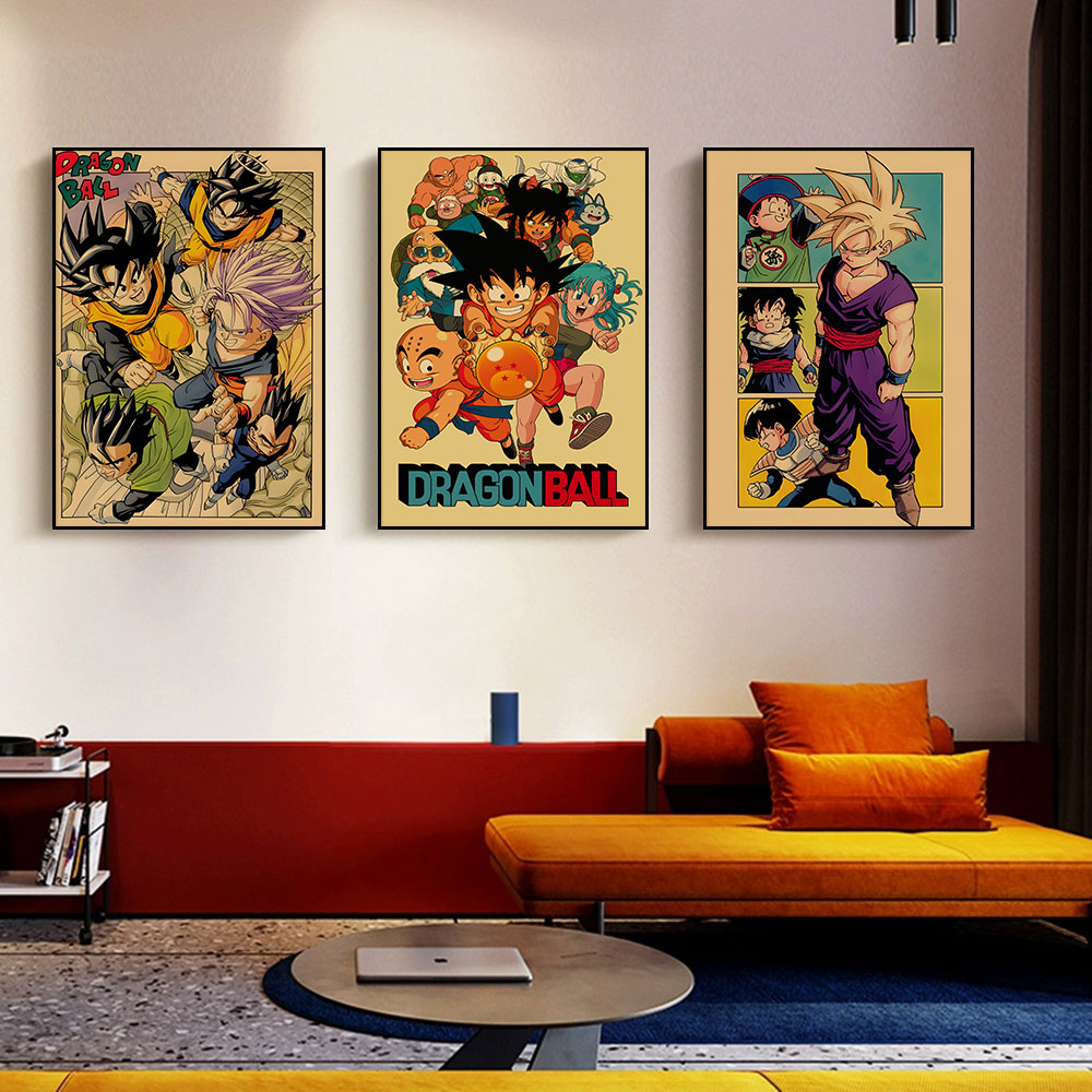 Vintage Collectible Figurines - Vintage Posters Dragon Ball Peripheral Anime