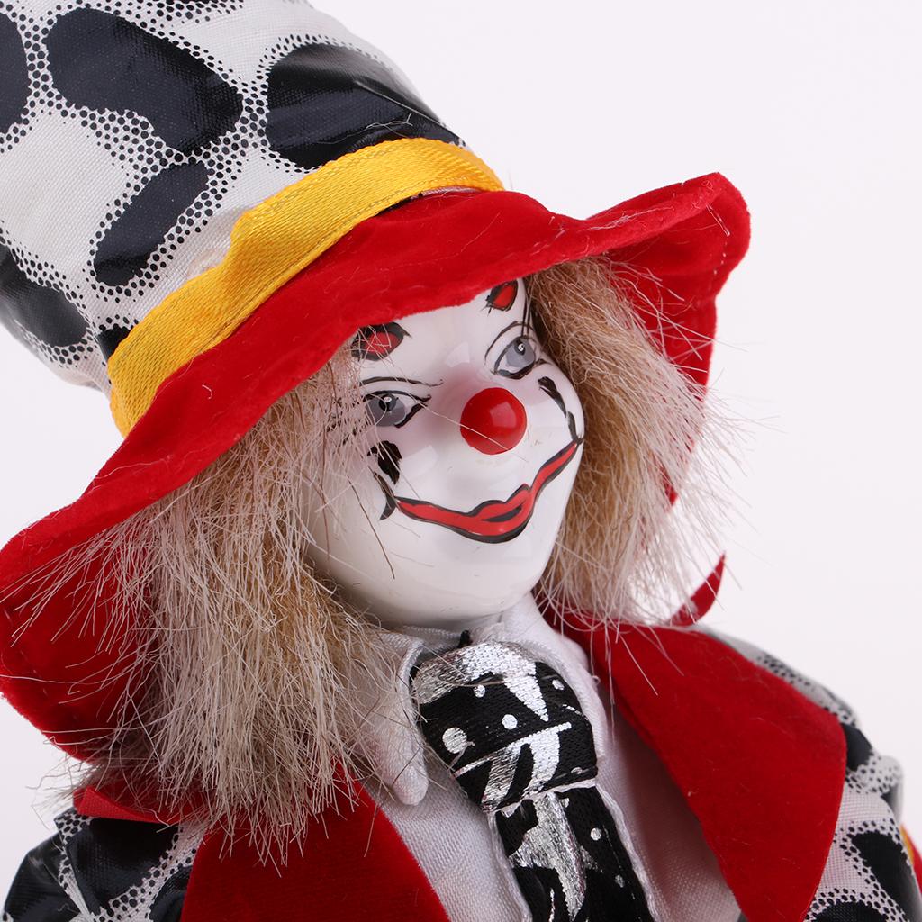 Vintage Collectible Porcelain Dolls - Decorative Porcelain Clown Dolls Vintage Ceramic