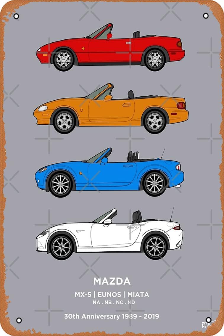 Vintage Collectible Posters - MX-5 / Miata/Eunos 30th Classic Car