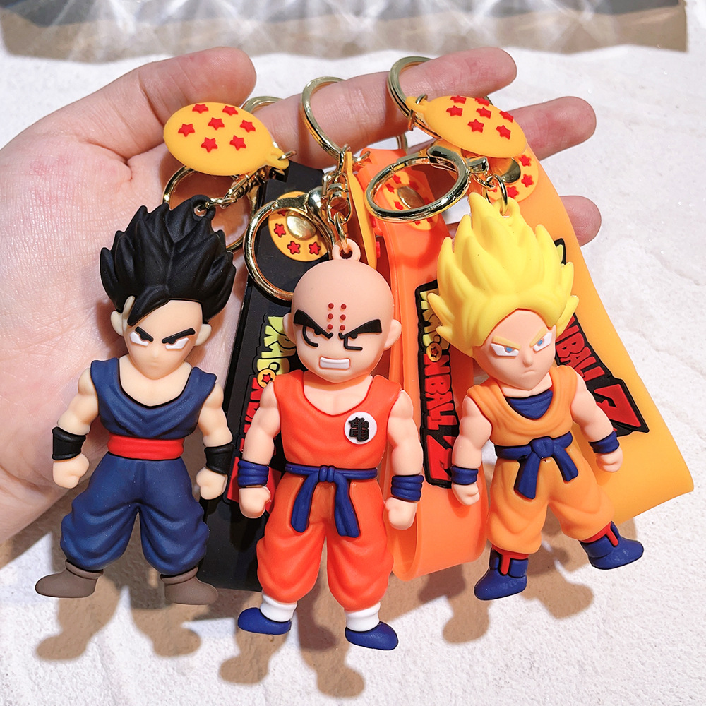 Vintage Collectible Figurines - Anime Dragon Ball Style Keychain, Goku