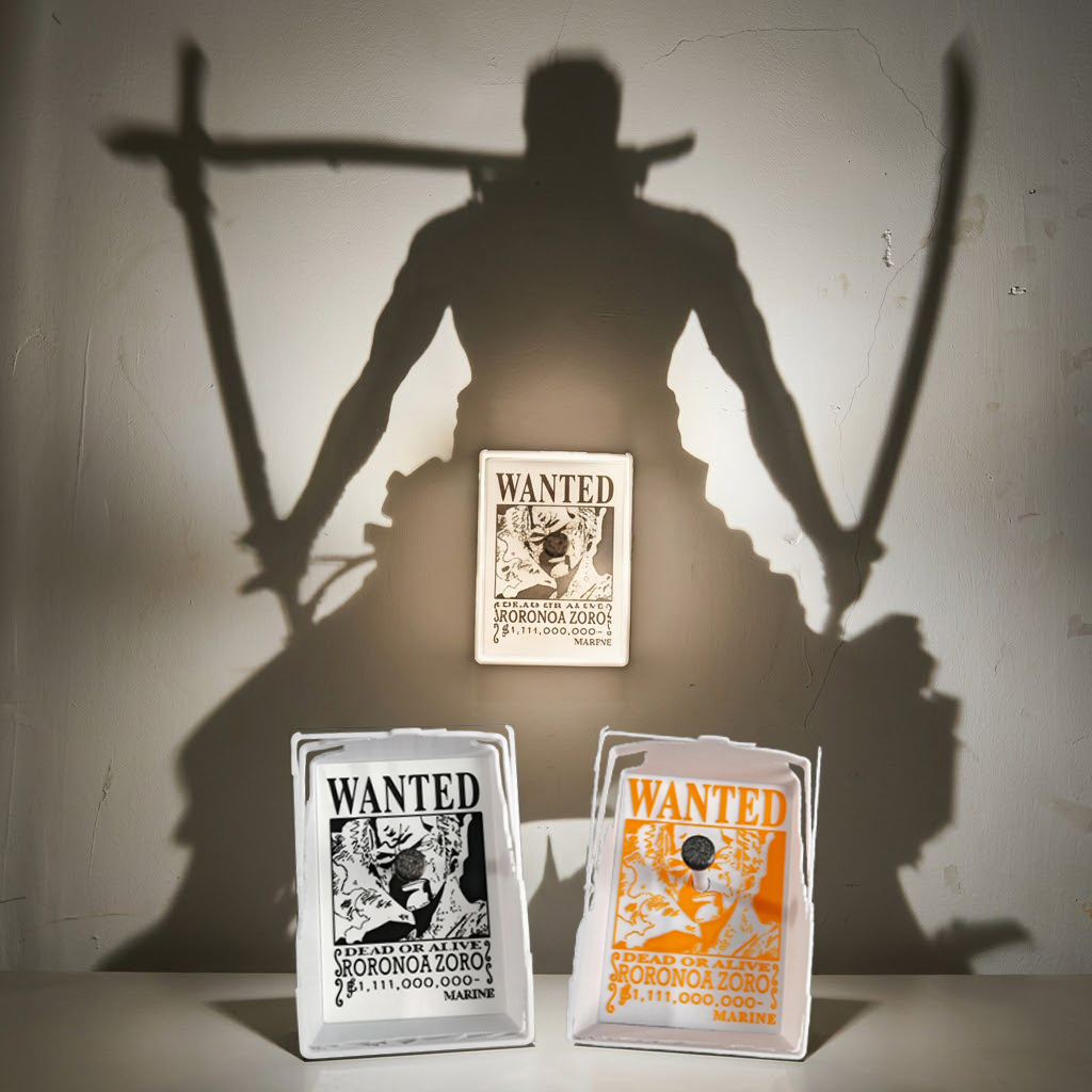 Vintage Collectible Figurines - Bandai One Piece Zoro Wall Lamp