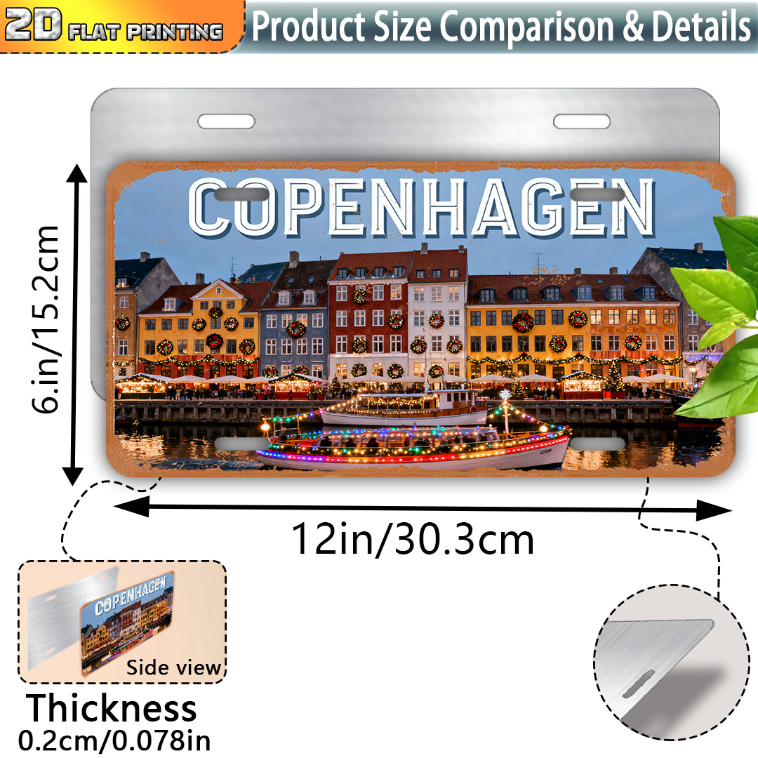 2D Flat, Copenhagen Denmark Vi - Vintage Collectible Plates reseña y precio