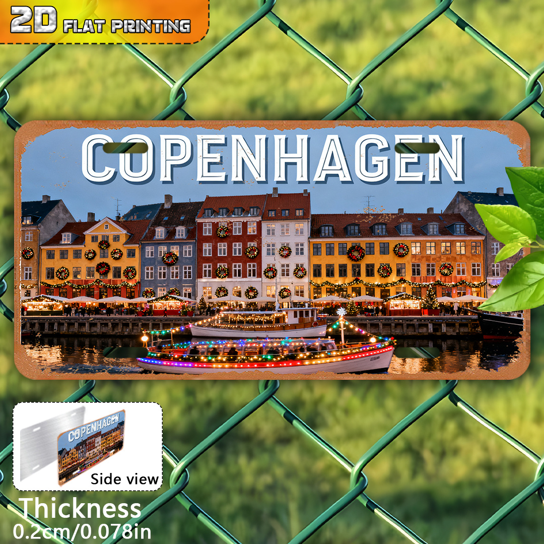 2D Flat, Copenhagen Denmark Vi - Vintage Collectible Plates reseña y precio