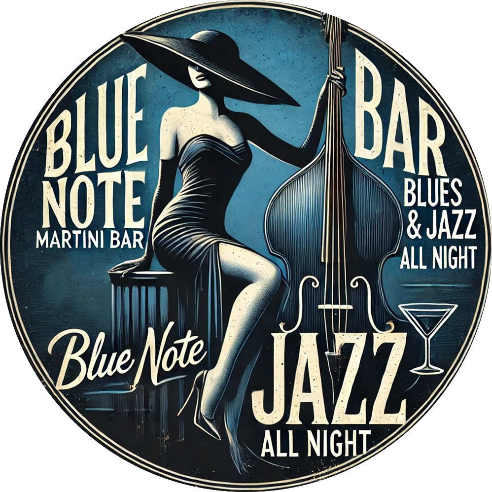 Blue Note Jazz Martini Bar Vin - Vintage Collectible Plates reseña y precio