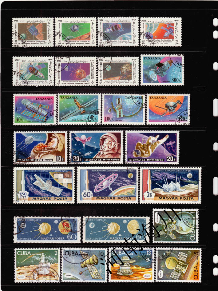 100 different Outer Space Stam - Collectible Vintage Postage Stamps reseña y precio