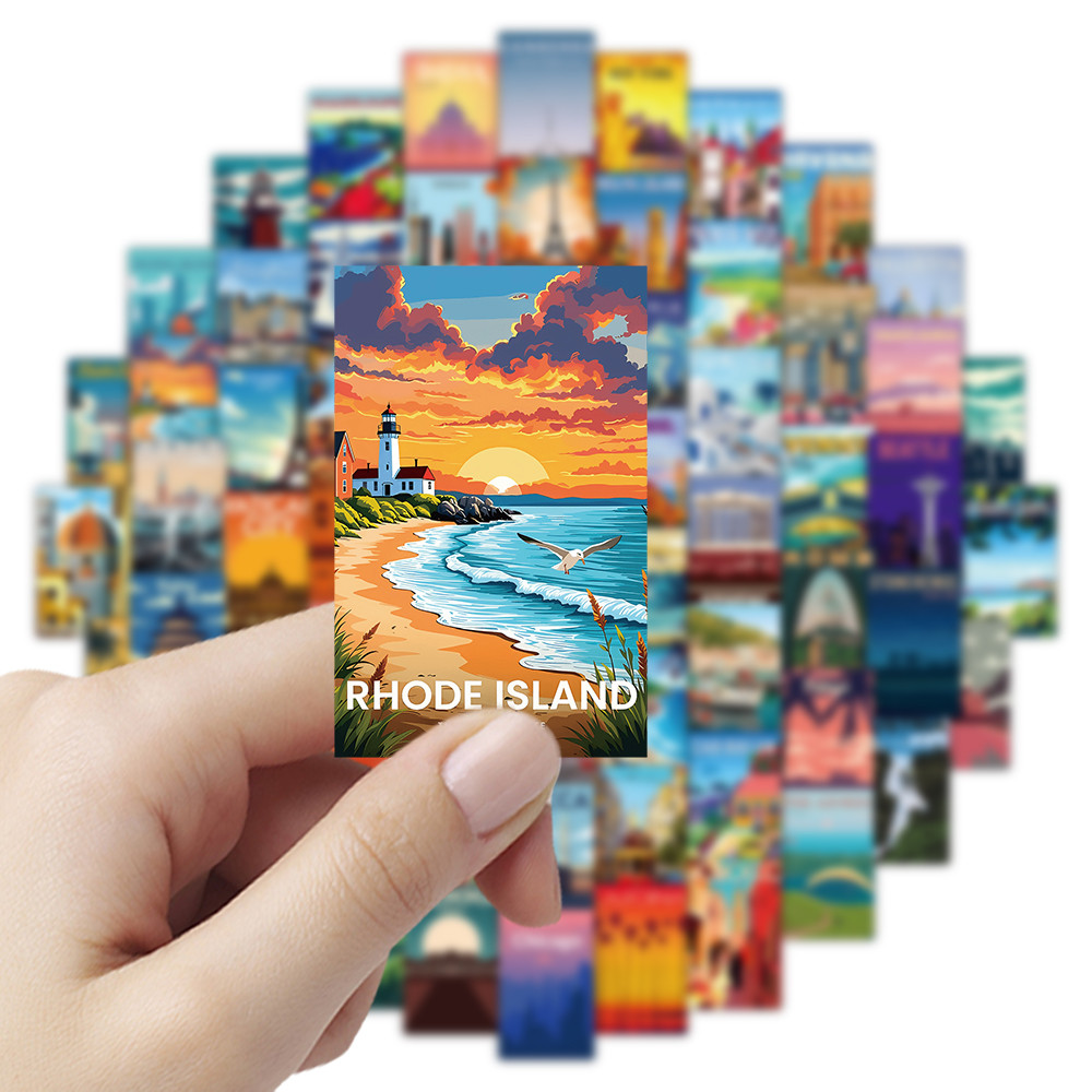 108 Pcs Scenic Landscape Stamp - Vintage And Collectible Stores reseña y precio