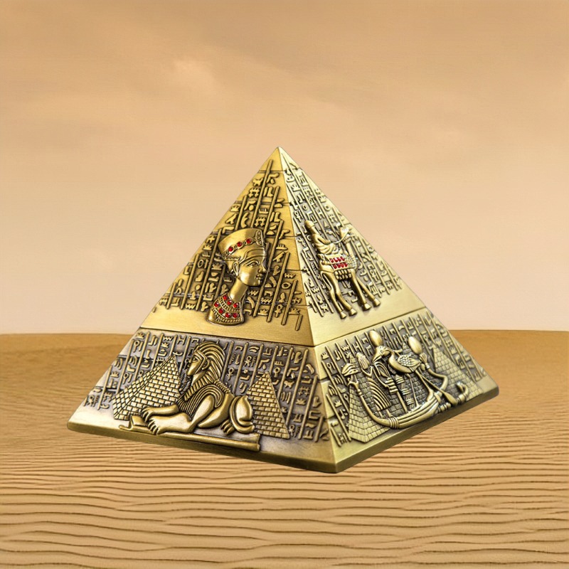 Egyptian Pharaoh Pyramid Ashtr - Vintage Collectible Ashtrays reseña y precio