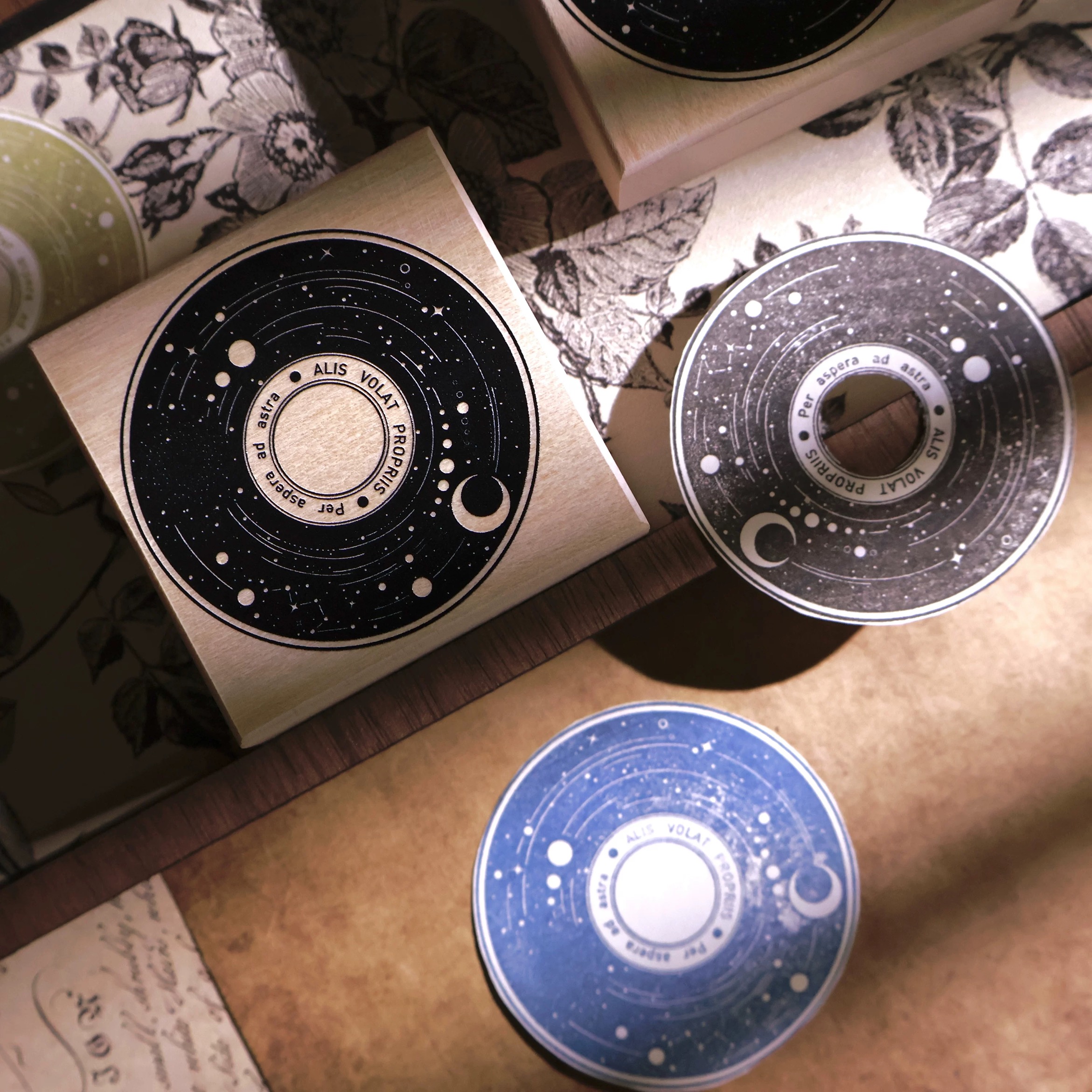 YiEr Studio Vintage Stars Moon - Vintage Collectible Stamps reseña y precio