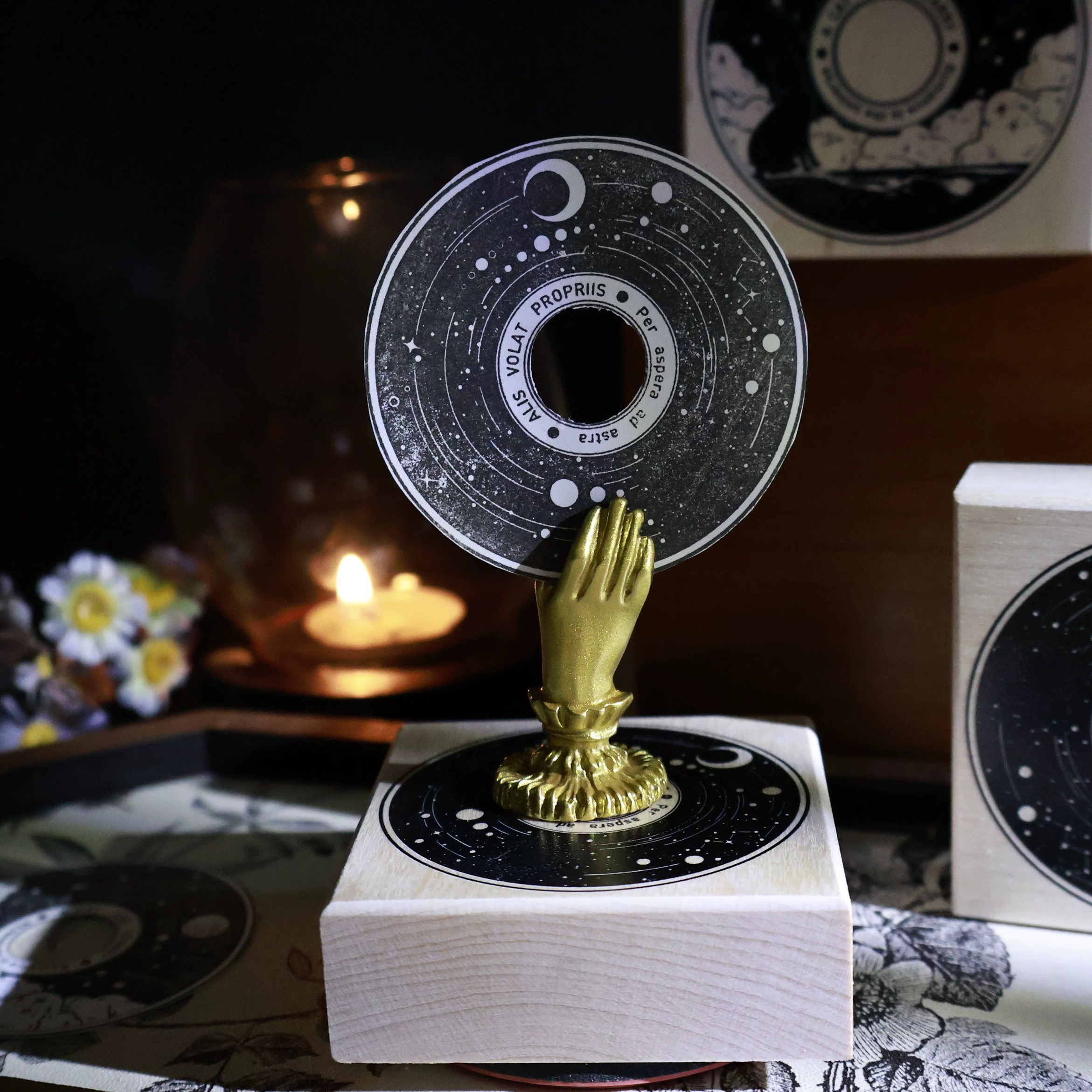 YiEr Studio Vintage Stars Moon - Vintage Collectible Stamps reseña y precio