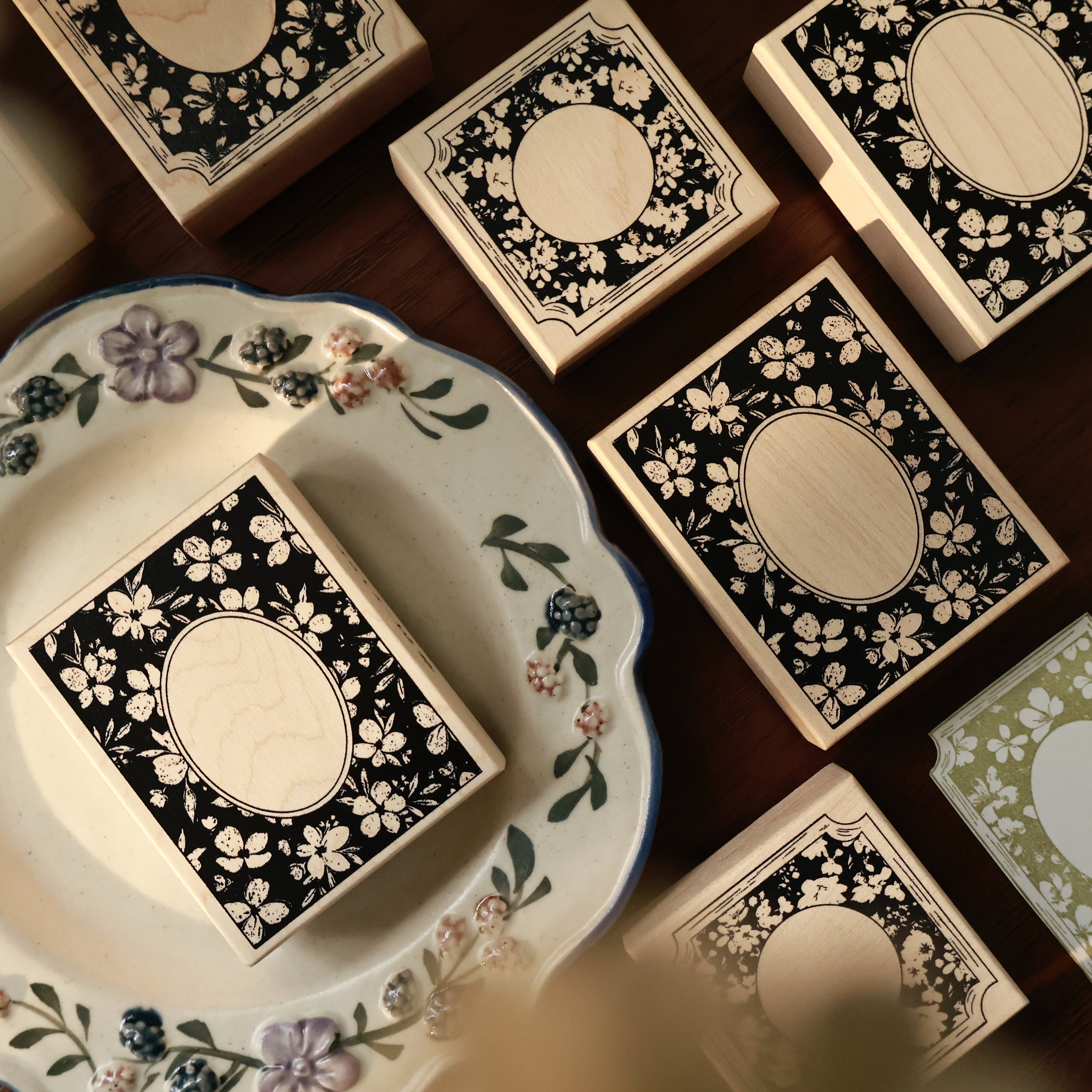 YiEr Studio Vintage Ink Flower - Vintage Collectible Stamps reseña y precio