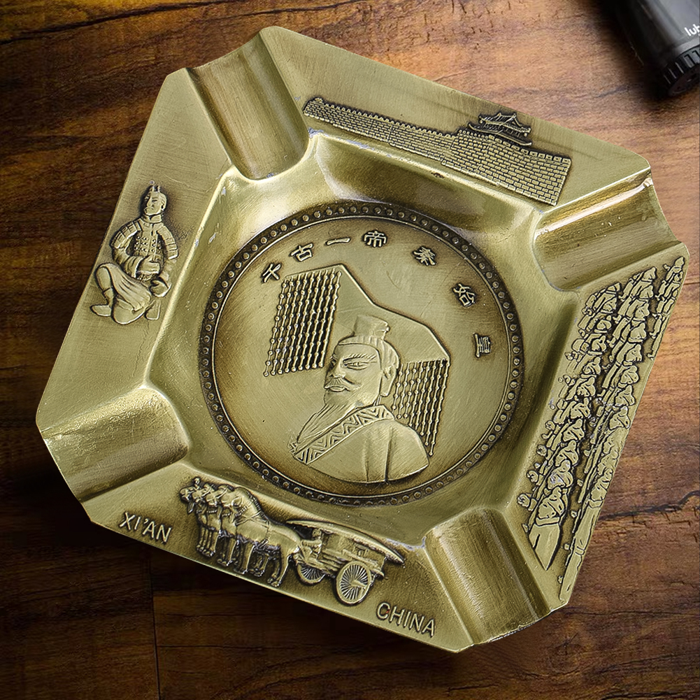 Vintage Brass Ashtray Retro Ch - Vintage Collectible Ashtrays reseña y precio