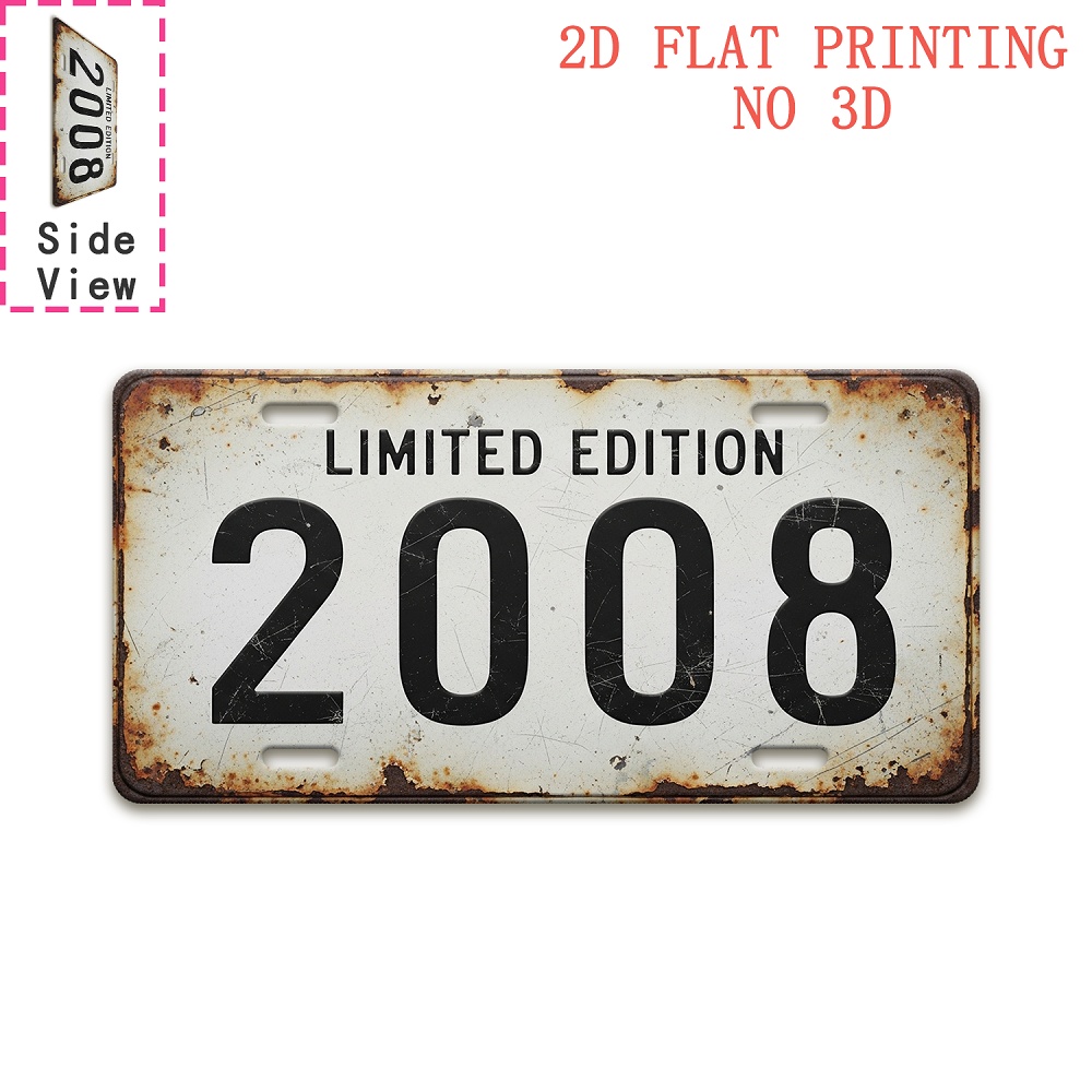 1pc Retro 2008 Aluminum Sign | - Vintage Collectible Plates reseña y precio