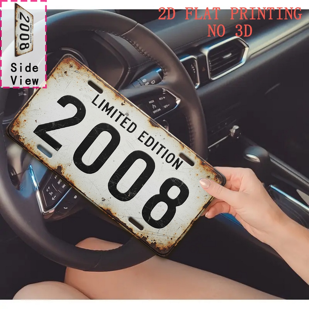 1pc Retro 2008 Aluminum Sign | - Vintage Collectible Plates reseña y precio
