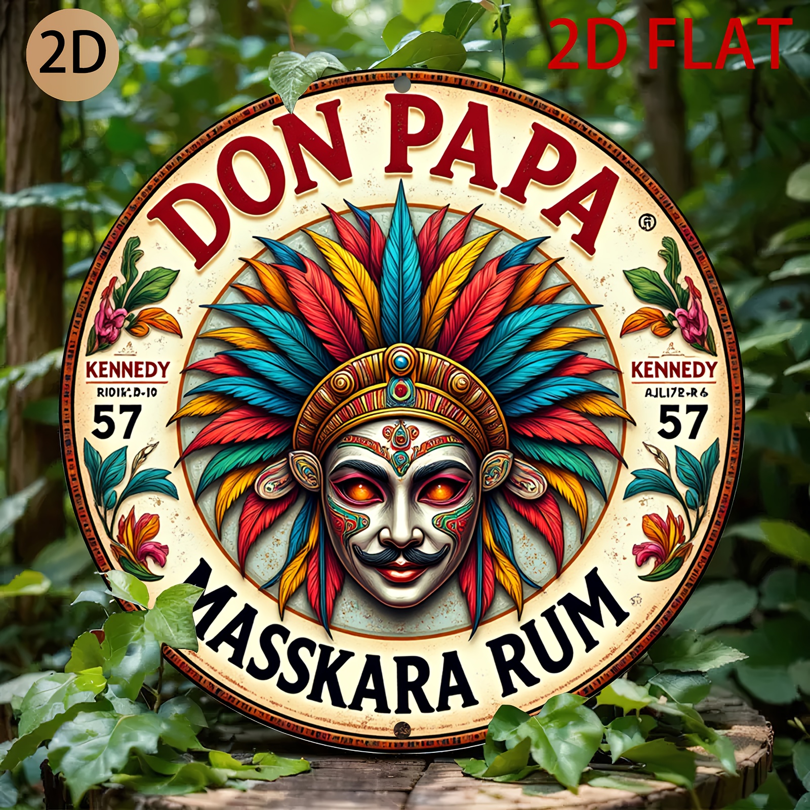 Vintage Don Papa Masskara Rum  - Vintage Collectible Plates reseña y precio