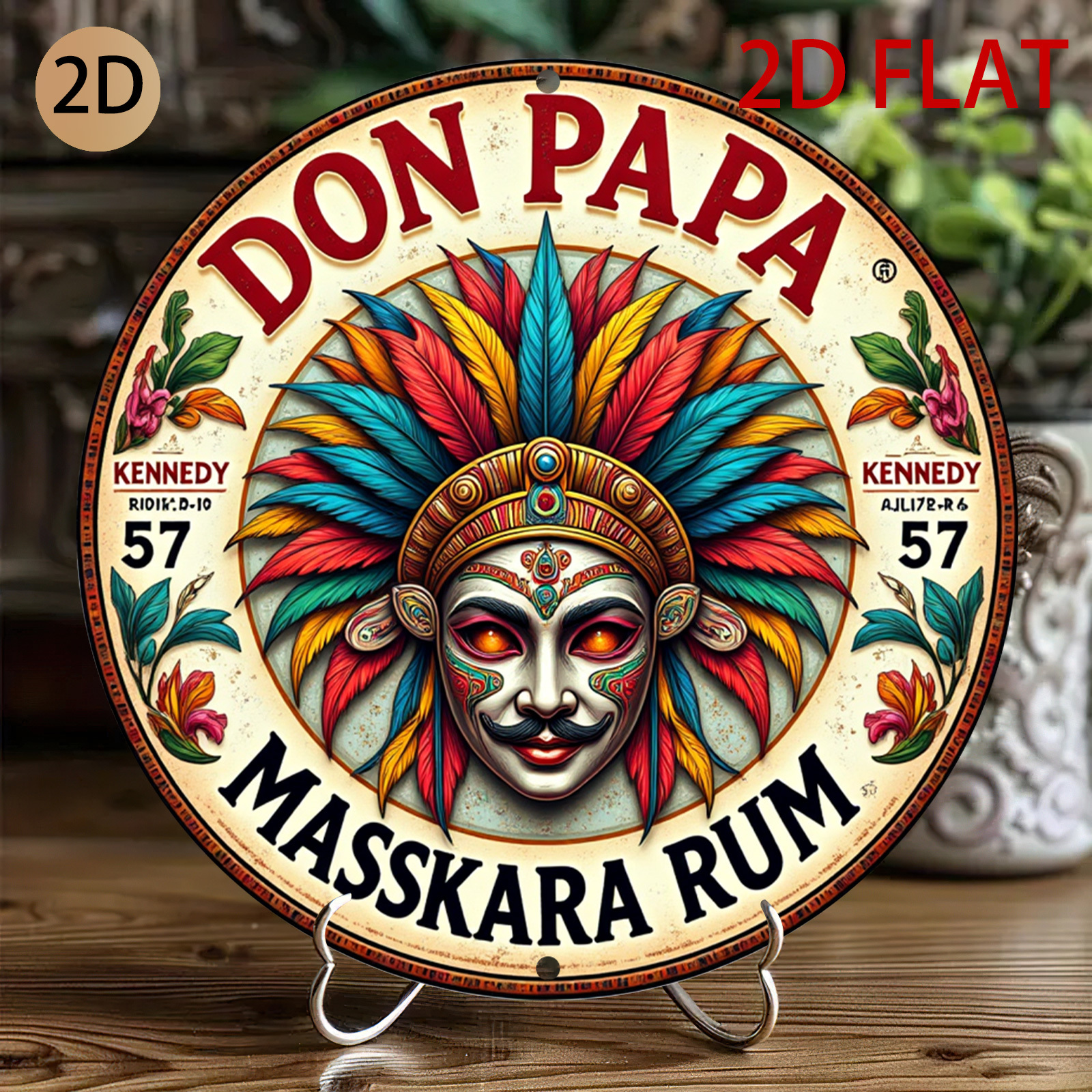 Vintage Don Papa Masskara Rum  - Vintage Collectible Plates reseña y precio