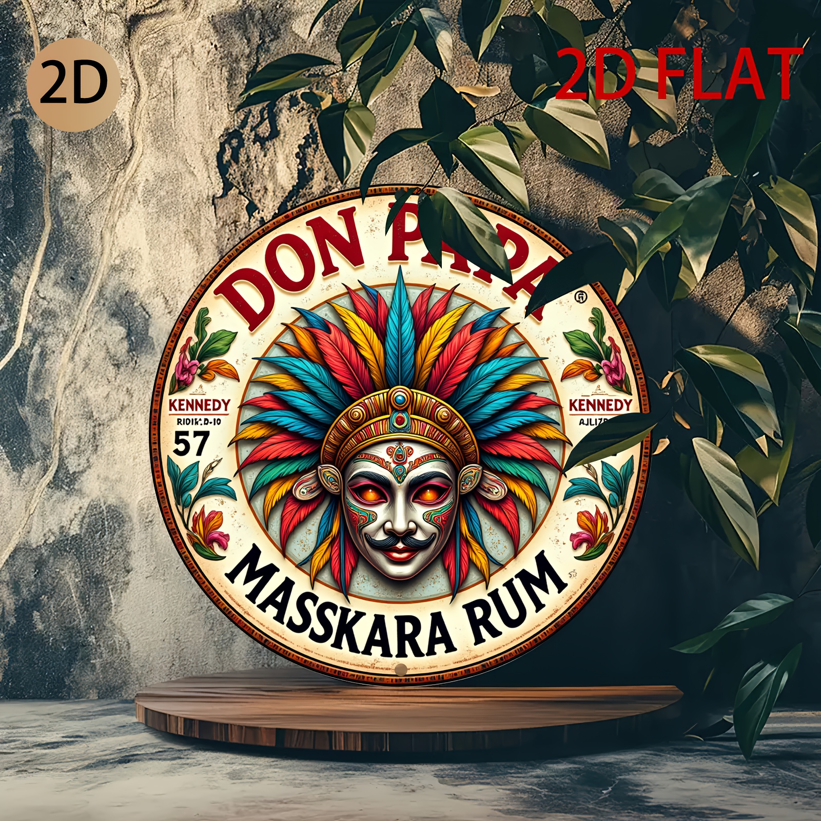 Vintage Don Papa Masskara Rum  - Vintage Collectible Plates reseña y precio