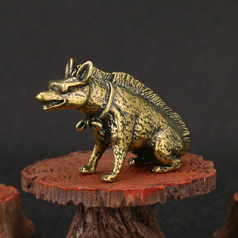 Brass Hyaenidae with Eyes Stat - Vintage Collectible Accessories reseña y precio