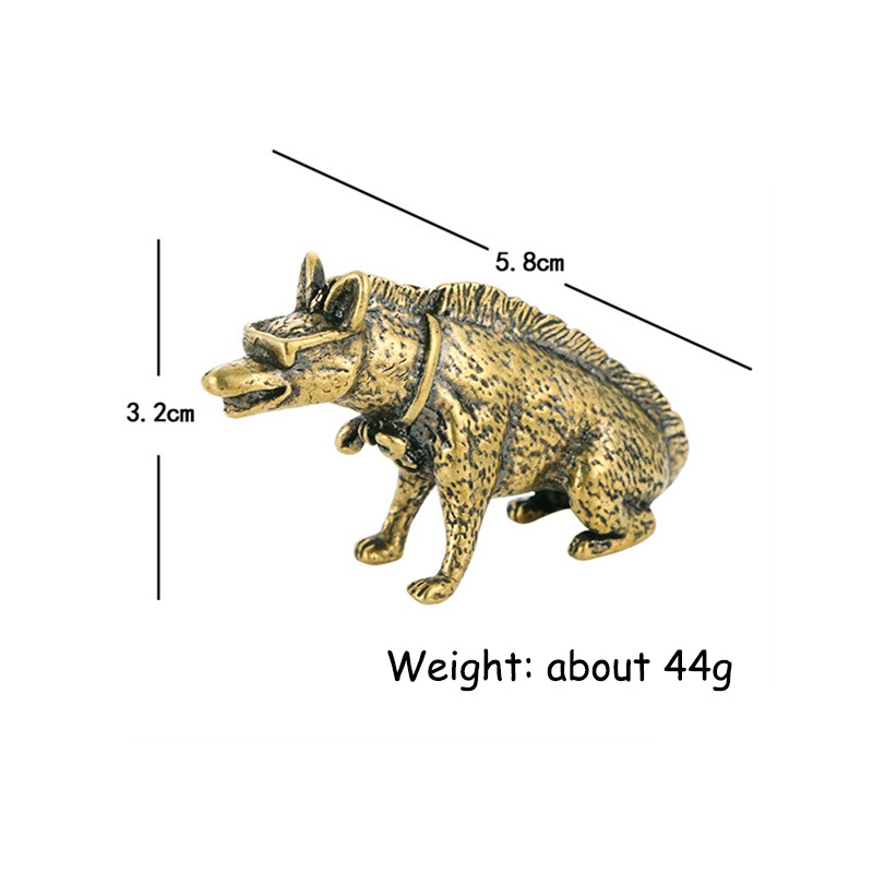 Brass Hyaenidae with Eyes Stat - Vintage Collectible Accessories reseña y precio