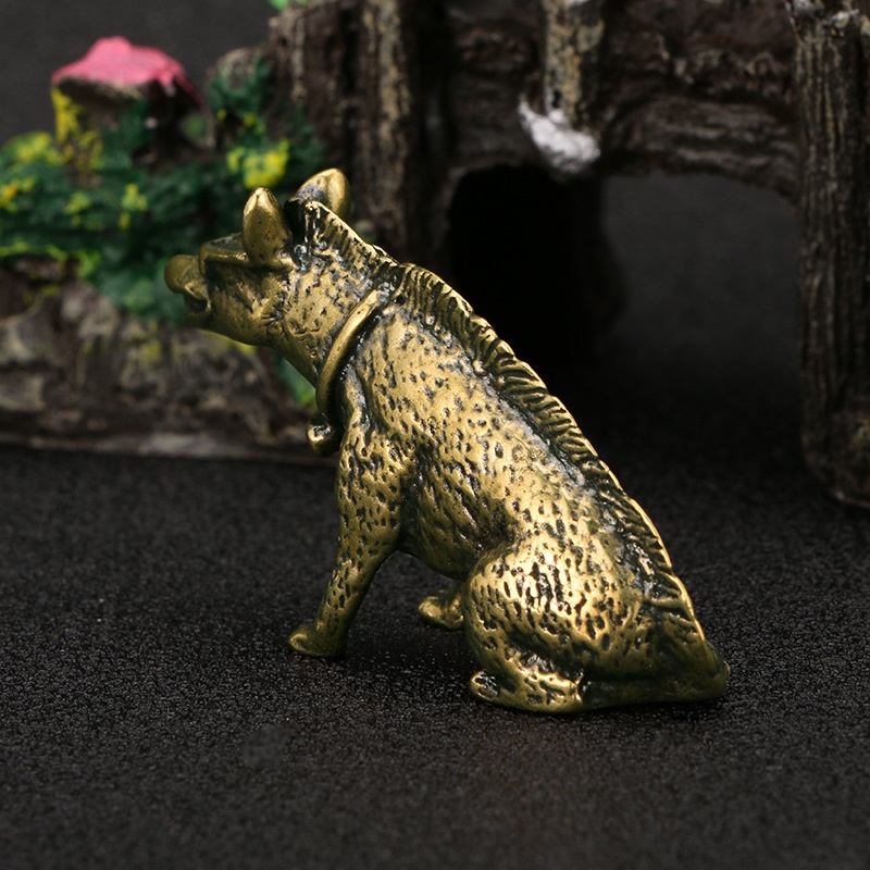 Brass Hyaenidae with Eyes Stat - Vintage Collectible Accessories reseña y precio
