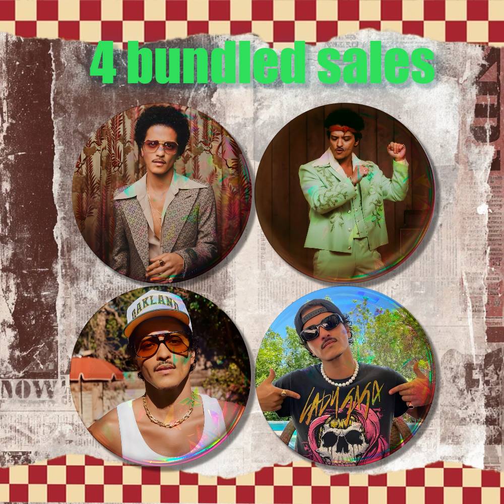 B-Bruno Mars 24K Magic Vintage - Vintage Collectible Accessories reseña y precio