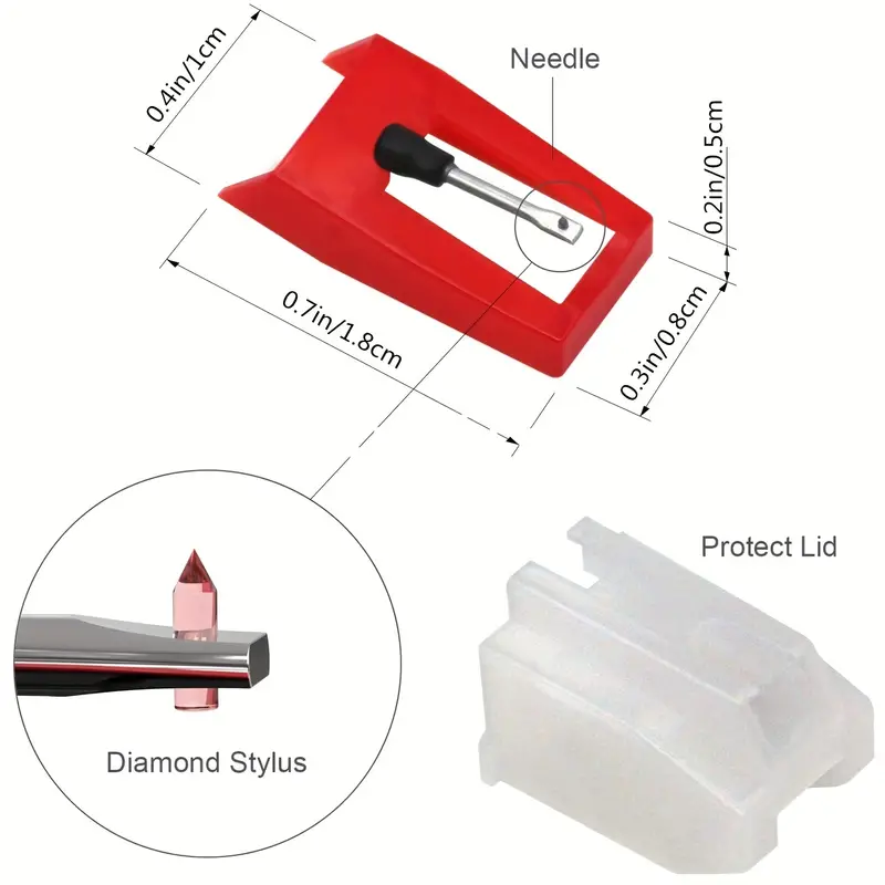 6PCS Record Player Needles rub - Record Player Needle reseña y precio