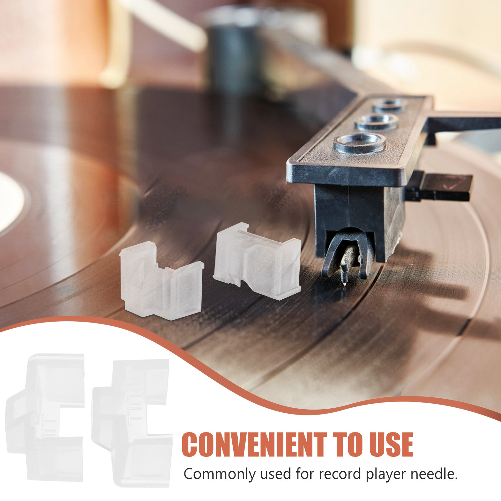 2Pcs Turntable Stylus Protecto - Record Player Needle reseña y precio