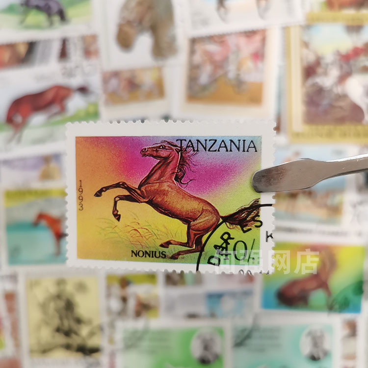 100 Different Horse Stamps Non - Collectible Vintage Postage Stamps reseña y precio
