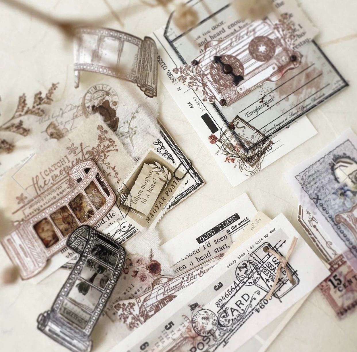 JP Vintage Slow Living Catch T - Vintage Collectible Stamps reseña y precio
