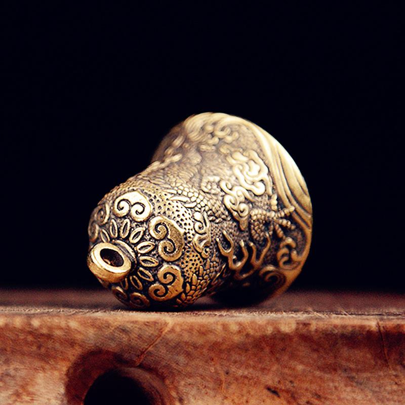 Vintage Brass Bell Carved Drag - Vintage Collectible Bells reseña y precio