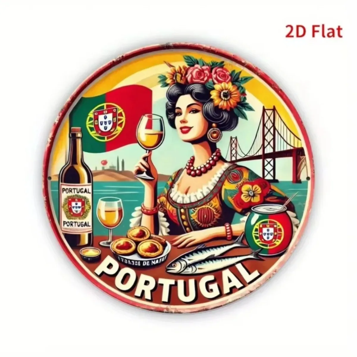 Vintage Retro Round Metal Tin  - Vintage Collectible Tins reseña y precio