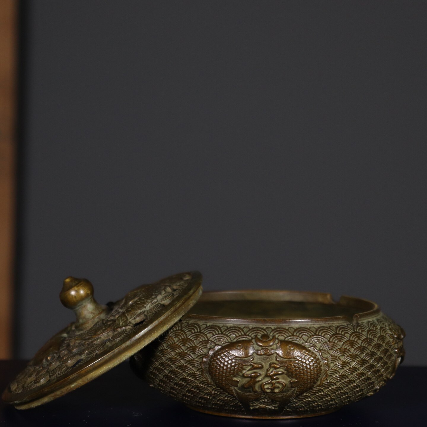 Antique Pure Copper Double Fis - Vintage Collectible Ashtrays reseña y precio
