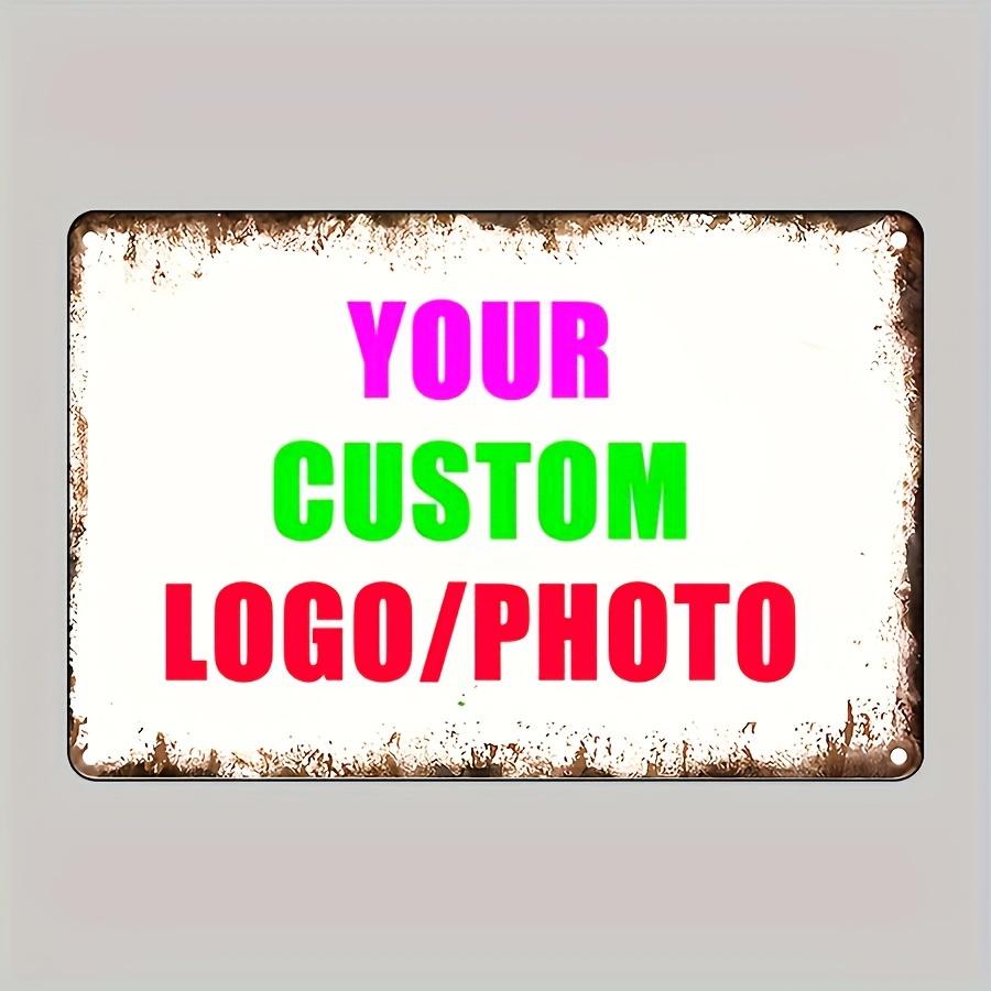 Custom Your Logo/Photo Metal T - Vintage Collectible Plates reseña y precio