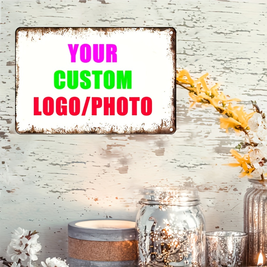 Custom Your Logo/Photo Metal T - Vintage Collectible Plates reseña y precio