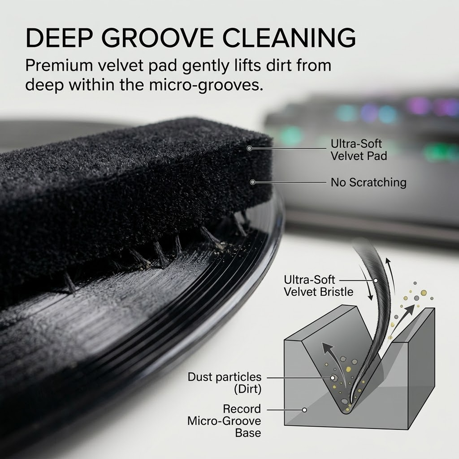 Anti-Static Vinyl Record Clean - Record Player Needle reseña y precio
