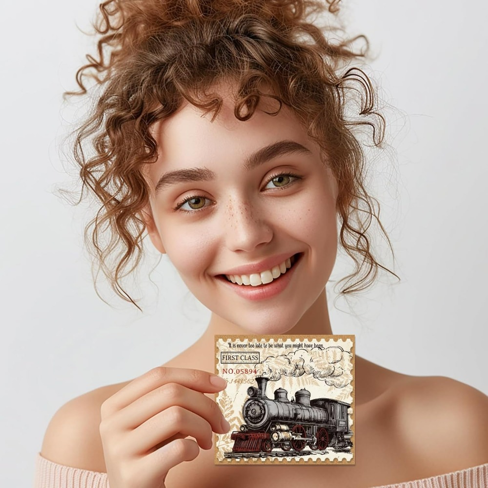 Vintage Train Tickets Clear St - Vintage Collectible Stamps reseña y precio