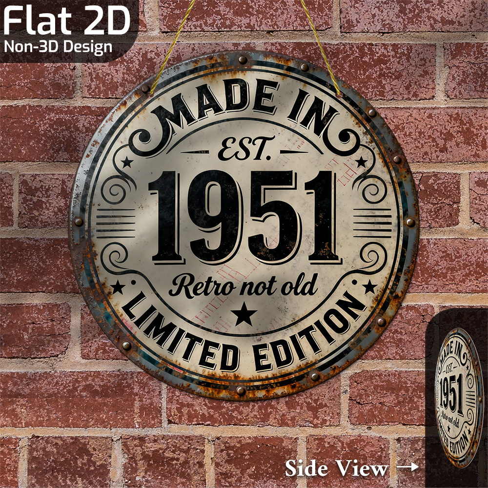 2D Flat, 1pc Vintage Metal Wal - Vintage Collectible Plates reseña y precio