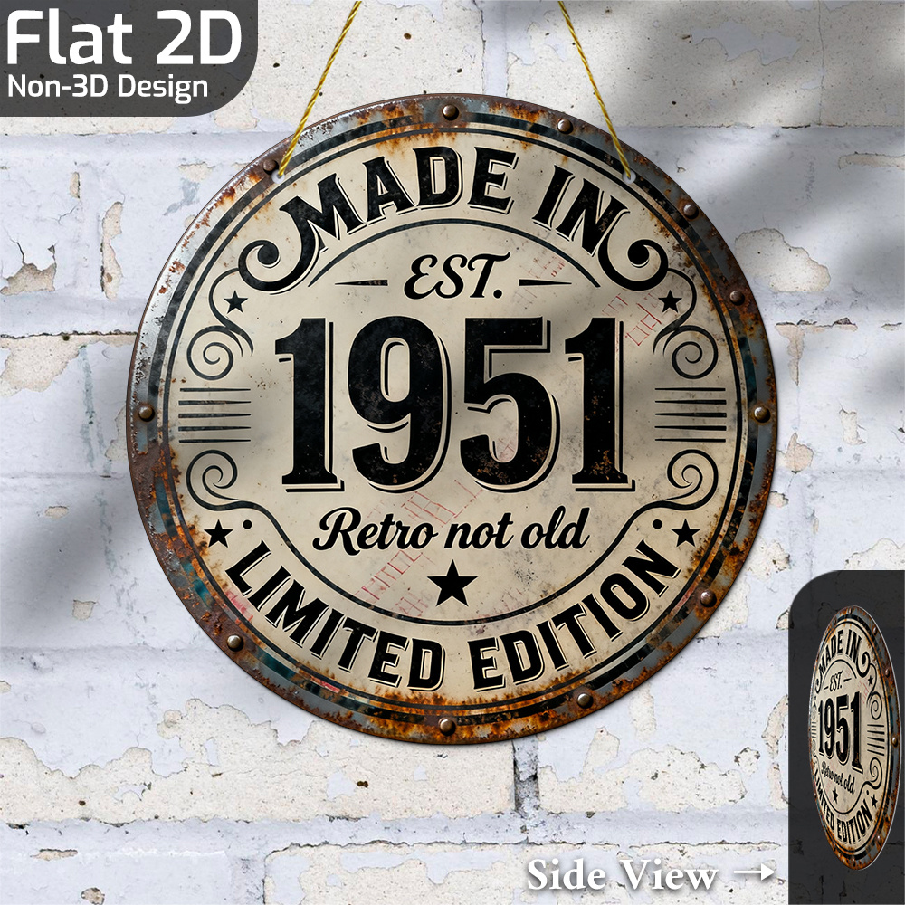 2D Flat, 1pc Vintage Metal Wal - Vintage Collectible Plates reseña y precio