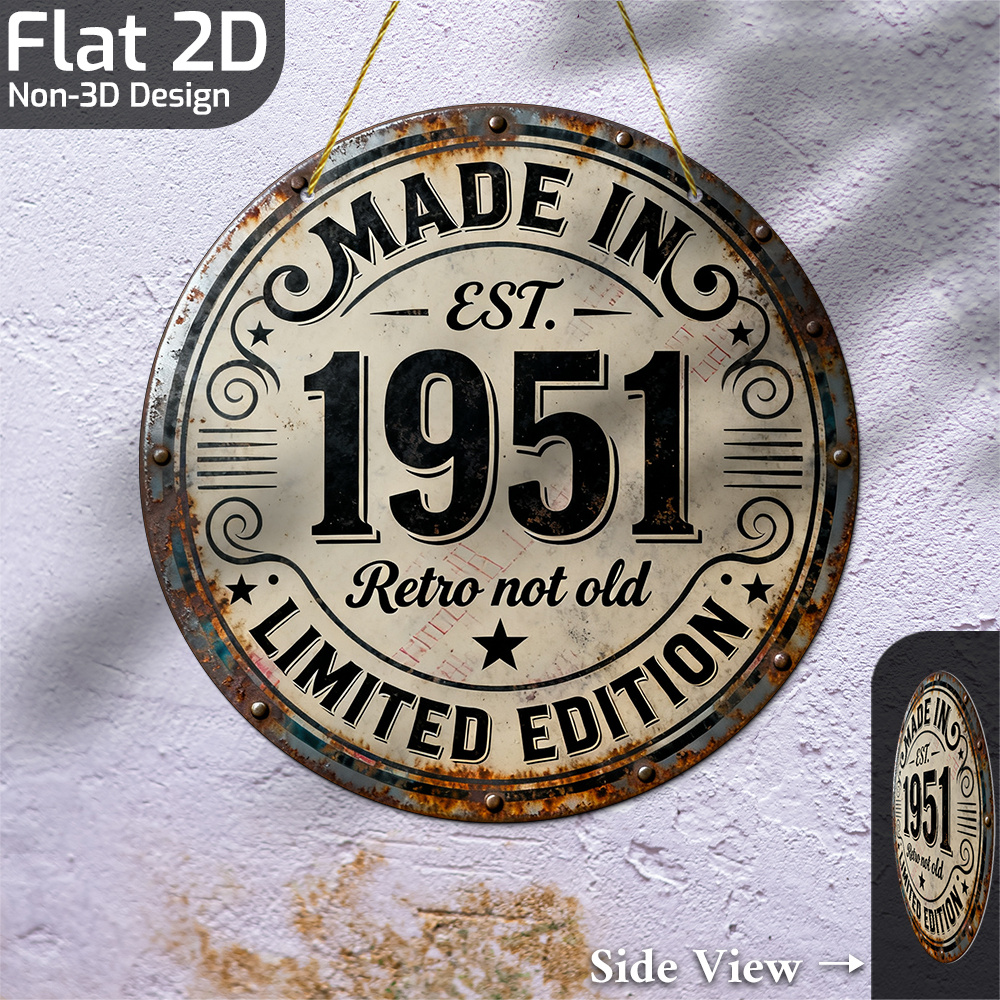 2D Flat, 1pc Vintage Metal Wal - Vintage Collectible Plates reseña y precio