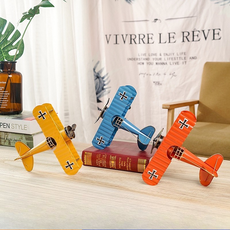 Vintage Retro Metal Plane Moto - Vintage Collectible Tins reseña y precio