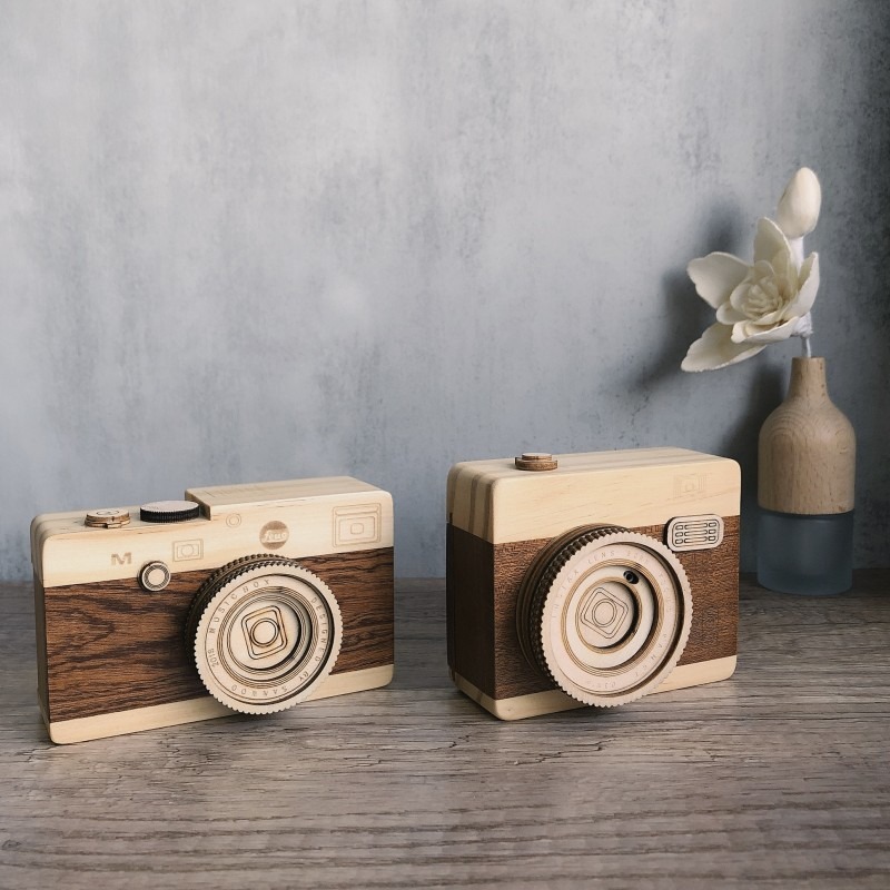 Vintage Wooden Camera Music Bo - Collectible Vintage Cameras reseña y precio