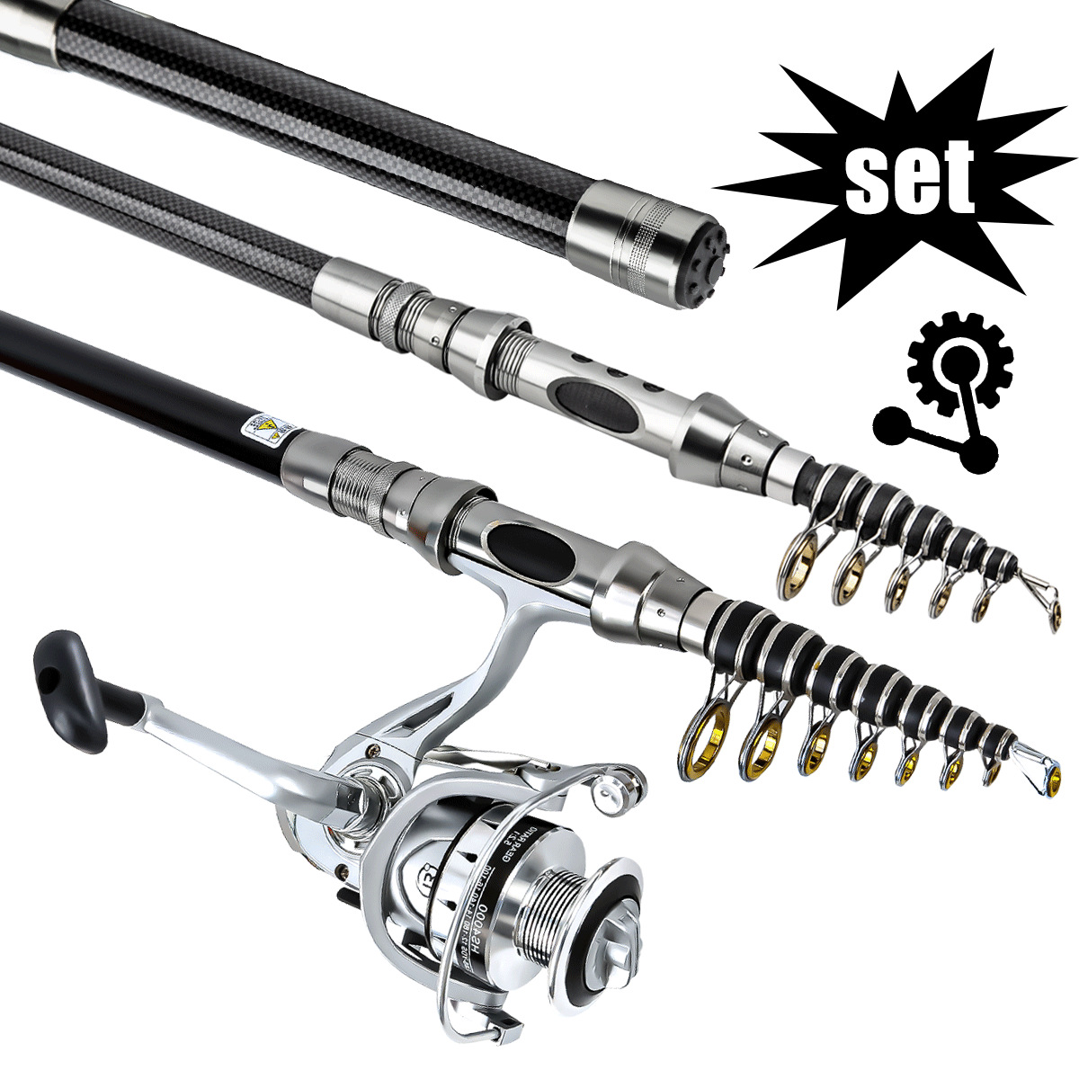 Fishing gear rod and wheel set - Developing Tank Reel reseña y precio