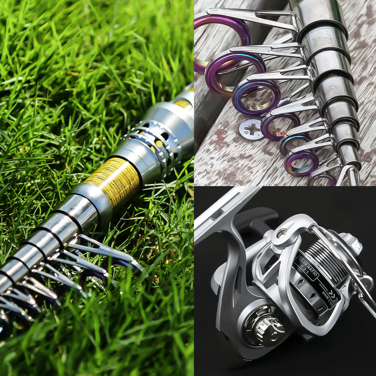 Fishing gear rod and wheel set - Developing Tank Reel reseña y precio