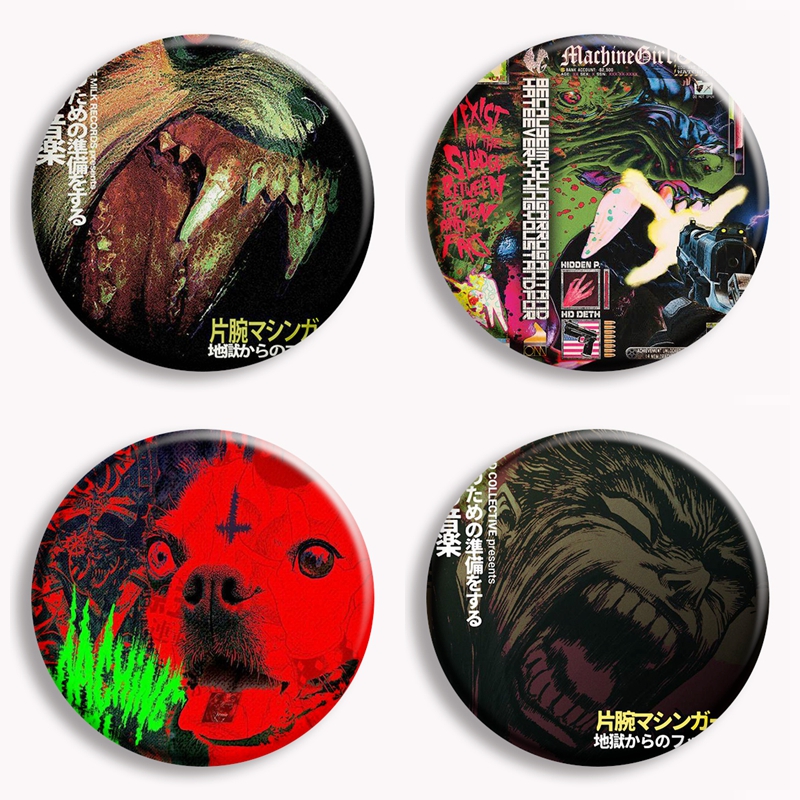 Machine Girl Wlfgrl Button Pin - Vintage Collectible Accessories reseña y precio