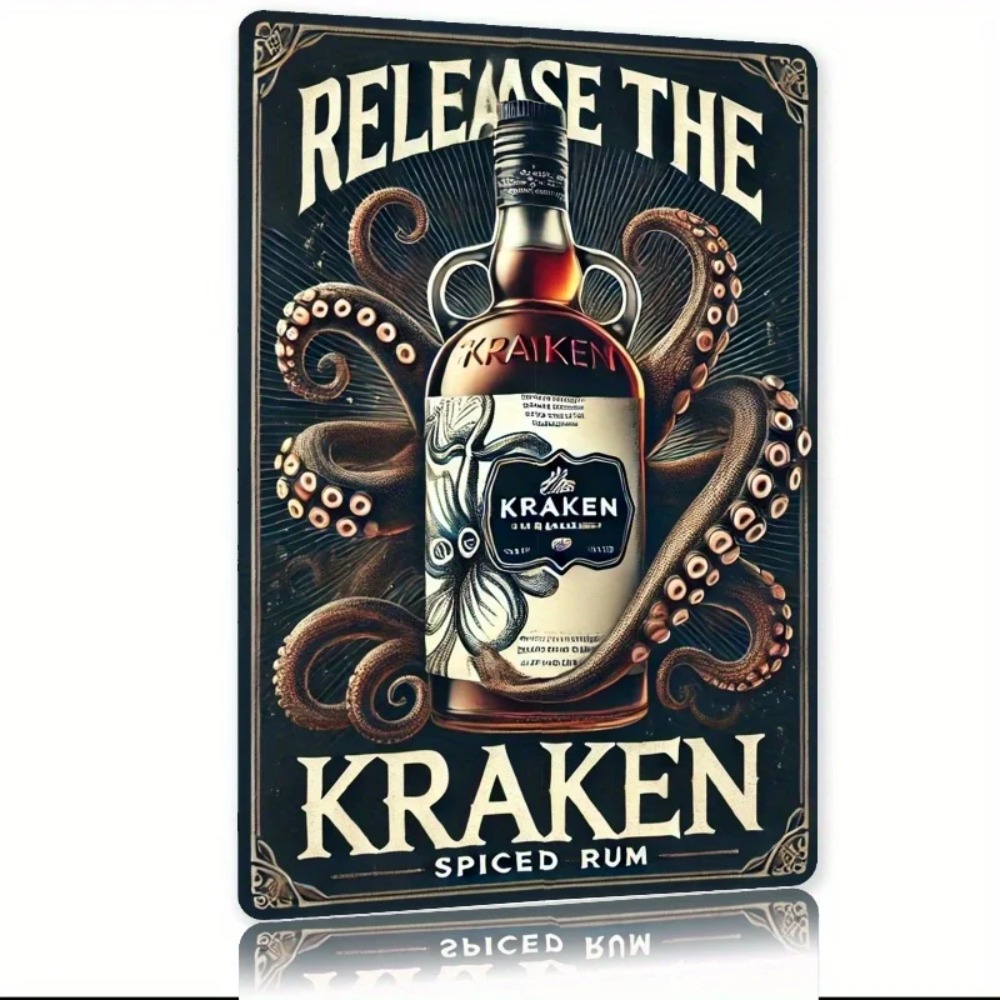 Vintage Kraken Spiced Rum Meta - Vintage Collectible Plates reseña y precio