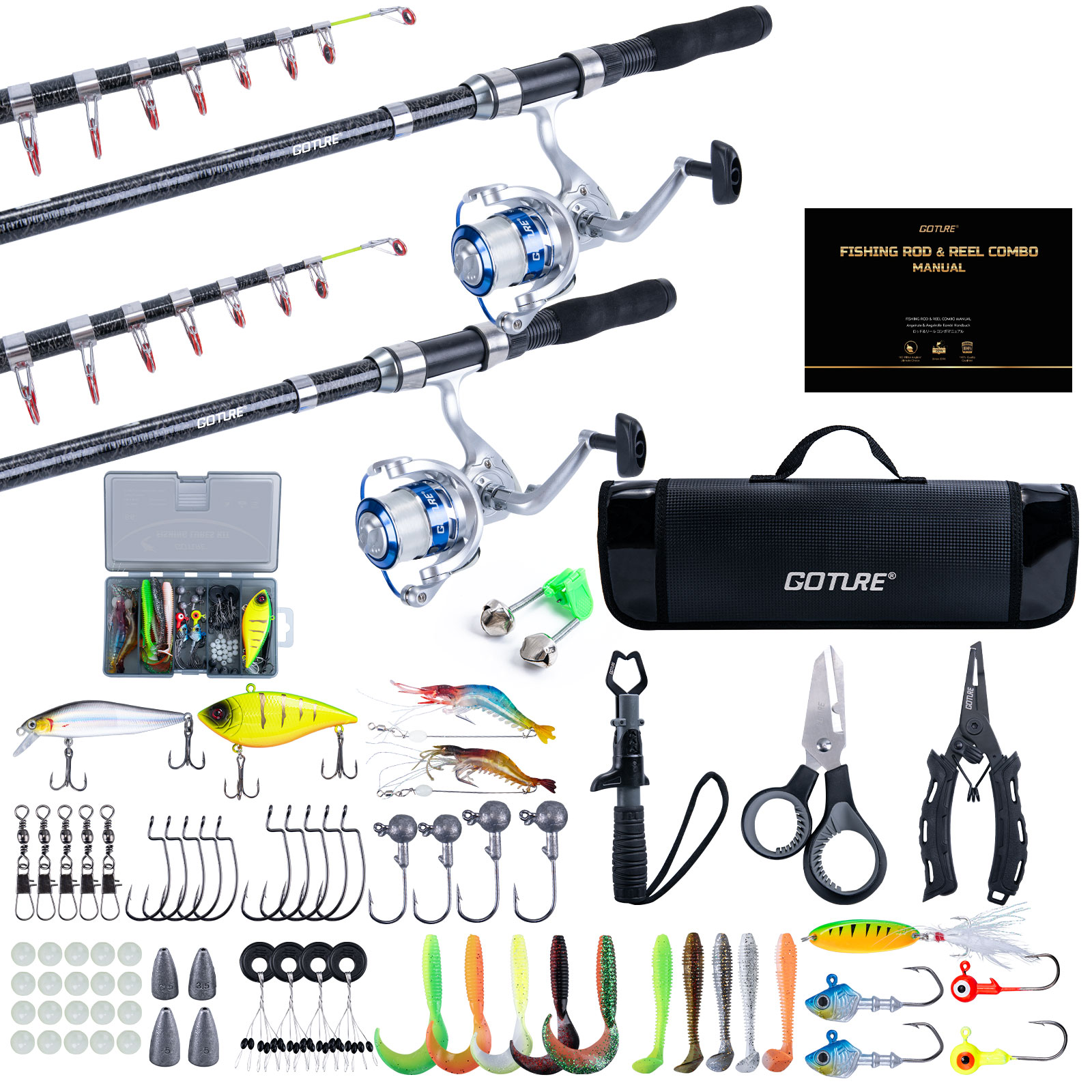 Goture Double Spinning Fishing - Developing Tank Reel reseña y precio