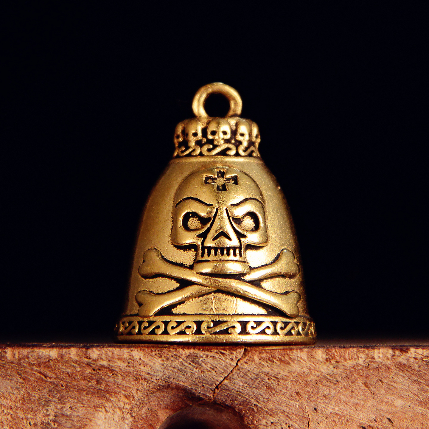 Brass Skull Bell Figurine 3.3c - Vintage Collectible Bells reseña y precio