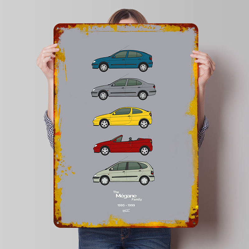 Sports Car Megane Collection 1 - Vintage Collectible Posters reseña y precio